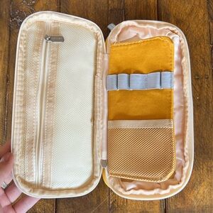 Yellow and Cream Office/ Pencil Case